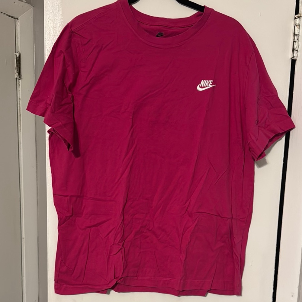 Nike Pink Short Sleeve Tee Vibrant Crew Neck